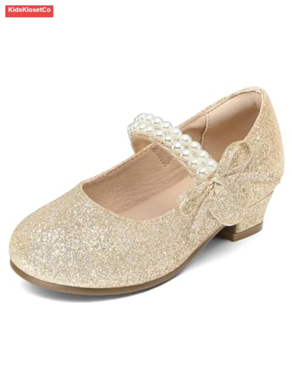 Low Heel Princess Mary Jane Dress Pumps for Girls Party Wedding